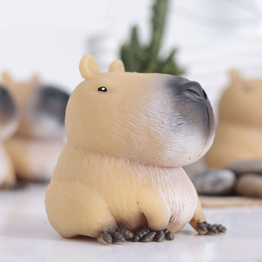 Stress-relieving Capybara Pinch Toy Decompression Fidget Toys Funny Gift Cute Squeeze Toy  Children