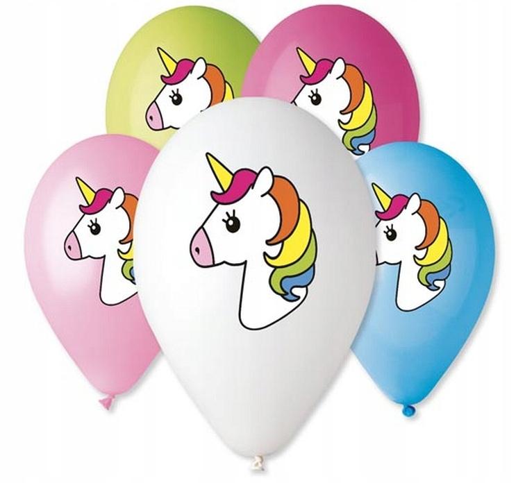 Balony Premium "Jednorożec" 12", 5 Szt.
