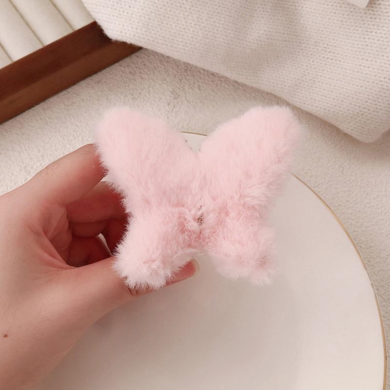 Roztomilý podzimní zimní plyšový motýlek klip na žraloka univerzální velká spona pro ženy dívky sladké vlasy doplňky dárky