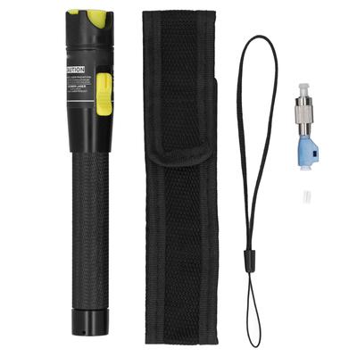 50km Fiber Optic Cable Red Light Pen Tester with FC LC Adapter Optical VFL Pen Type Visual Fault