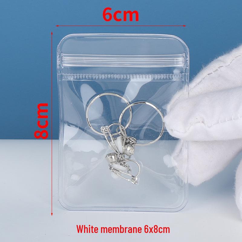 Anti-Oxidation Portable Jewelry Box for Earrings, Studs, Necklaces, Rings - Transparent Storage Bag