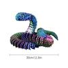 3d Printed Snake Desk Ornament Rotatable Office Realistic Snake Statue Table Decoration Landscape Figurines Accessories