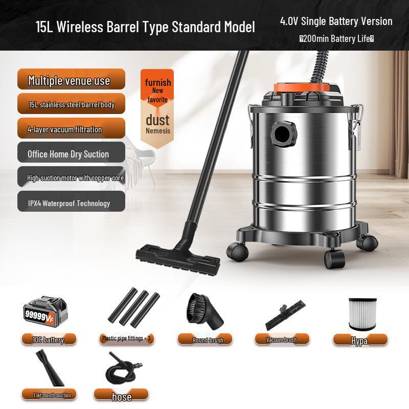 Powerful Rechargeable Wireless Vacuum & Mop with High Suction for Home & Car