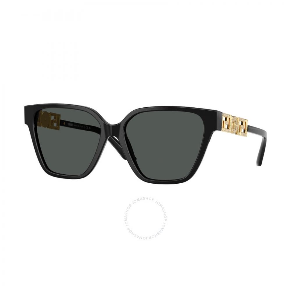 Versace Dark Grey Butterfly Ladies Sunglasses Ve4471b Gb1 87 56