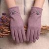 Women's Windproof Touchscreen Rabbit Fur Gloves for Cycling