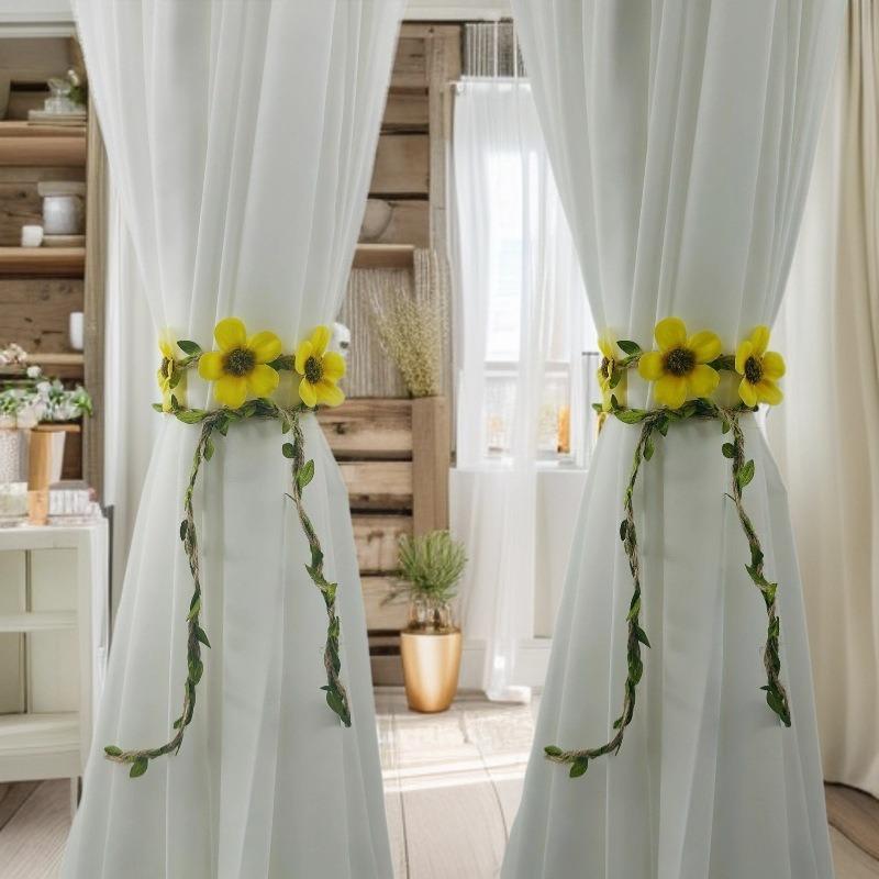Fresh Wreath Curtain Strap Super Fairy Forest Flower Strap Decorative Strap Plant Vine Curtain Strap