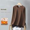 Men's Double-Sided Velvet Crew Neck Long Sleeve Warm Undershirt