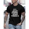 European Size Men Casual Short Sleeve Tee 1 Pcs 100% Heavy Cotton - Comfortable Crew Neck, Soft Adorable Tees Tops
