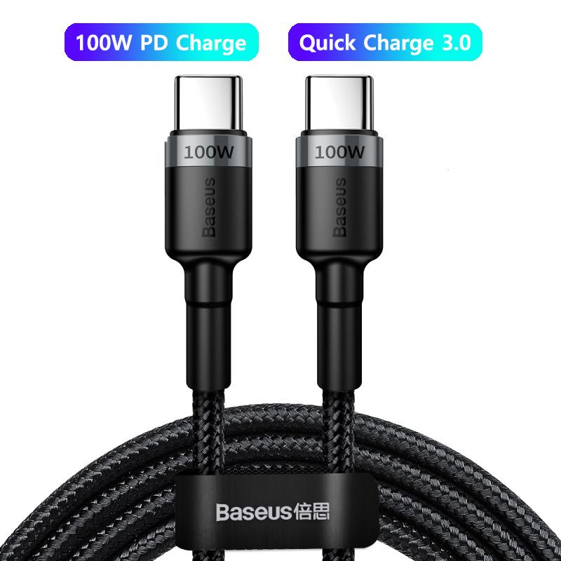 Baseus 100W USB C To USB Type C Cable For iPhone 15 Plus Pro Max USB C PD Fast Charger Cord USB-C Type-c Cable For Macbook Pro