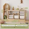 Children's Solid Wood Toy & Book Storage Shelf and Cabinet