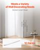 Stainless Steel Wall Corner Protector, 25 x 25 x 1217 mm , 10 Pack Metal Corner Guards, 304 Stainless Steel Edge Trim 90-Degree Angle for
