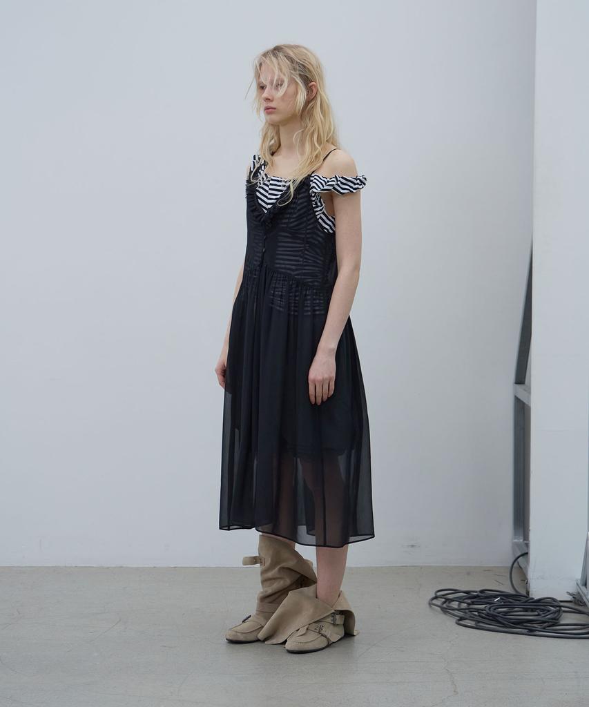 Lcdc Tm Mesh Frill Dress (Black)