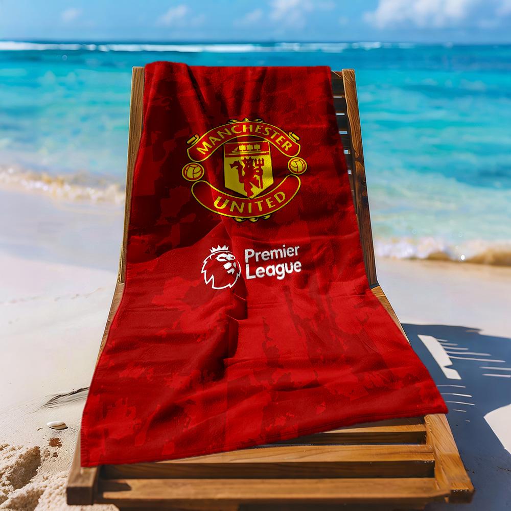 Manchester Beach Towel Super Soft Microfiber Quickdry Fabric Comfortable Lightweight Suitable For Swimming Gym Camping Yoga Vacation
