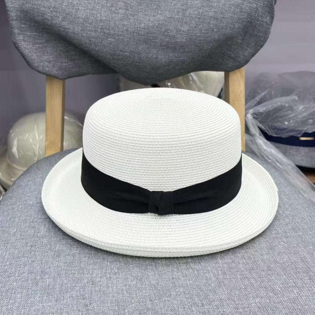 Straw Hat Children's Summer Curled Top Hat, Sunshade and Sun Protection, Travel To the Beach, Show Your Face, Little Fisherman's Basin Hat