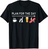BEPERKT Grappig Golfshirt Plan Voor De Dag Koffie, Golf, B33r... T-shirt S-3XL