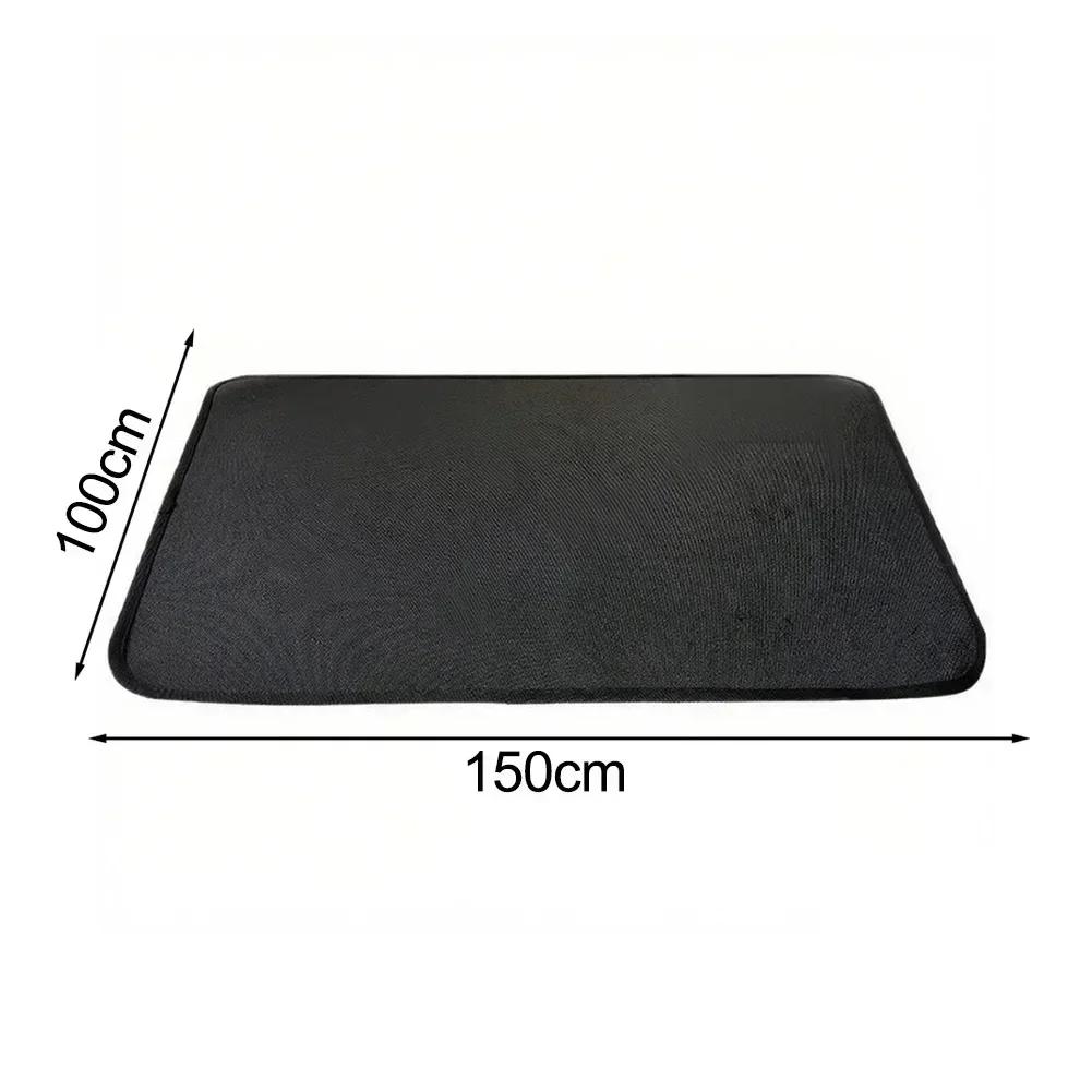 

Grill Pad Mats Fires Pits Mats For Outdoor Bbq Round Stove Fires Mats Three Layered Thickened Fireproof Stove Fire Mats For Deck