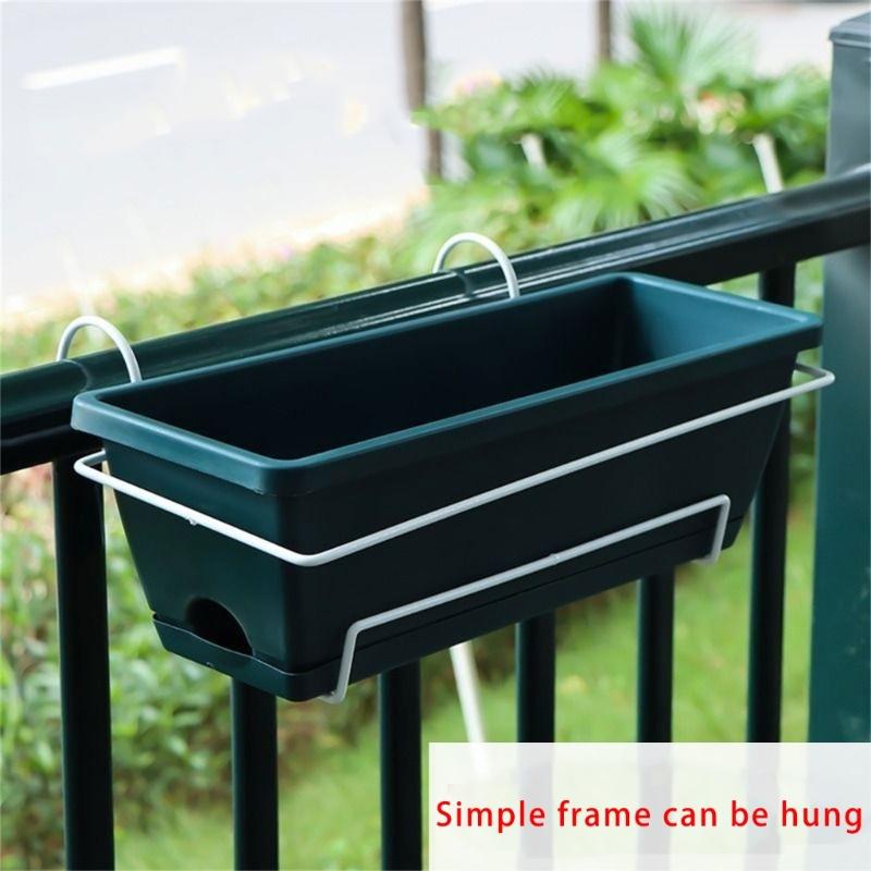 Durable Plastic Planter In Medium Size Durable Planter Flower Pots With Integrated Tray and Rack For Water Management
