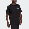 Adidas Originals Trefoil Pckalot Tee Retro Print Sports Crew Neck Short Sleeve T-Shirt Men Tops Black HF4762