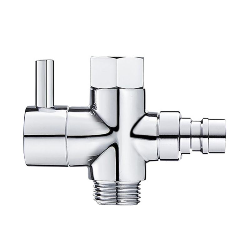 Multifunction Shower Diverter Adapter Brass Shower Head Diverter for Simple Installation & Enhances Bathing Experience