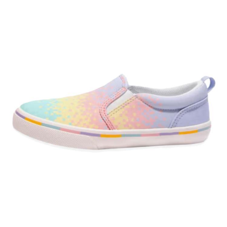

DECATHLON Comfortable and casual non-slip and wear-resistant low-top canvas shoes Pink cute dreamy purple children s model 36