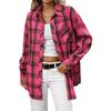 Women's 2025 Autumn Retro Plaid Long Sleeve Shirt – Versatile, Elegant Hong Kong Style Outerwear