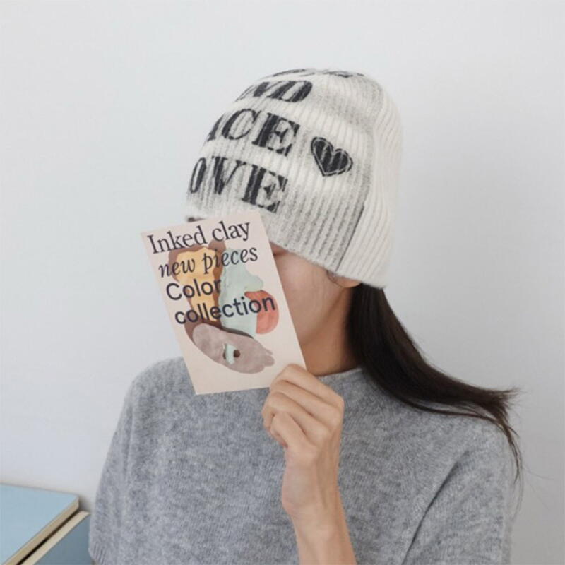 Women's Beanie Cursive Goljinit Heart Hat