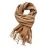 100% Wool Winter Scarf For Women Long Warm Cashmere Scarves Hijab Solid Lady Shawl Wrap Female Pashmina Bandana Head Scarfs