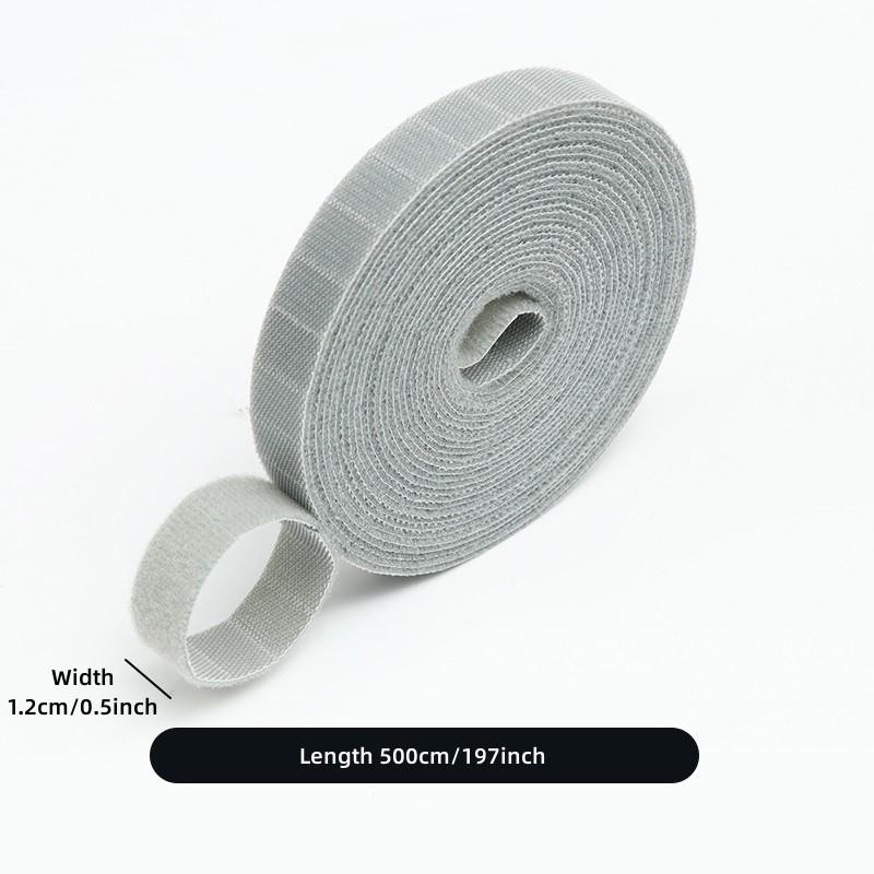 

16ft X 1/2inch Hoop Loop Кабельна стяжка Багаторазовий кріпильний ремінь вільного вирізу для домогосподарств з канцелярськими навушниками