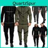 Stylish Men Tracksuit With Hooded Design And Adjustable Waistline For Comfort