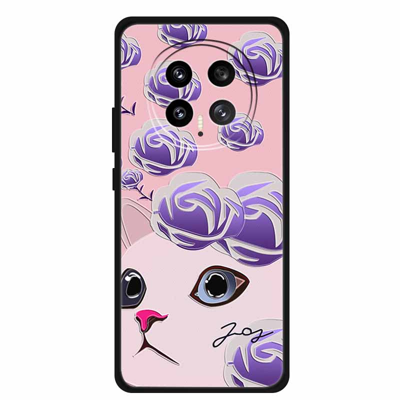 3D Emboss Case For Honor Magic 8 5G Phone Case 8 Pro Flowers Silicone Soft Coque Funda For Honor Magic8 Pro Back Cover Case Bag