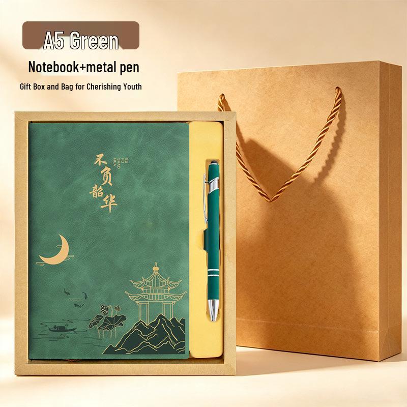 A5 Custom Thick Notebook: High-Value Student Prize & Enterprise Meeting Journal with Logo Printing.