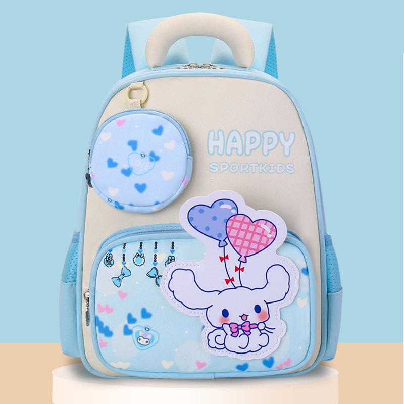 Kids' Cartoon Schoolbag: Lightweight, Double Shoulder Backpack with Spine Protection for 3-6 Year Olds