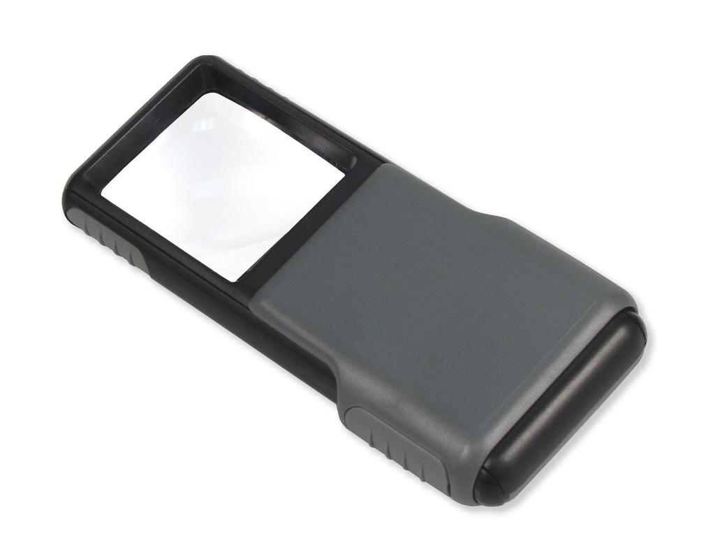 Mini Bright LED Handheld Sliding 5x Magnification Magnifier, Type, (PO-55)