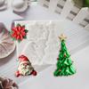 WTEMPO DIY Creative Christmas Silicone Molds Christmas Series Theme Pattern Design Molds Festival Decorations Making Molds Easy To Demold and Reusable