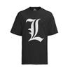 Death Note L Symbol Logo Anime Manga Shinigami Cotton Men's Organic T-Shirt