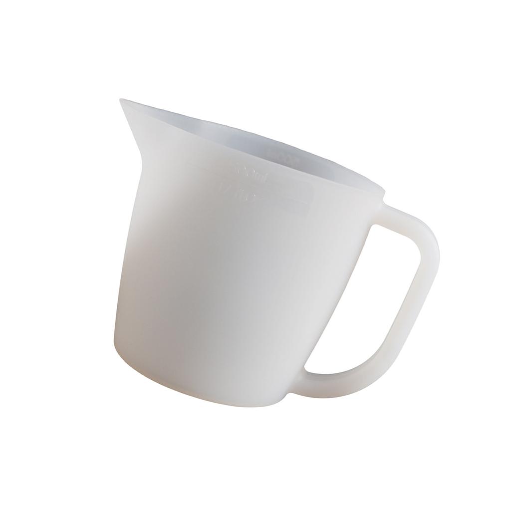 Reusable Silicone Resin Mixing Cup 500ml Split Design With Spout For Precise Pouring In Fluid Art And Epoxy Crafts