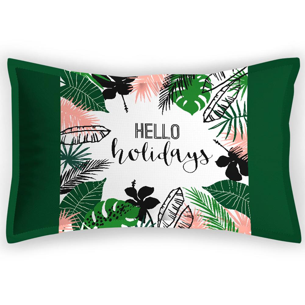 

New Summer Cool Pillowcase for Home Dormitory Hotel Universal Pillowcase American Pattern Digital Printing Soft Pillowcase 30 * 50/115g satin