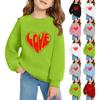 Mädchen Rundhals-Pullover für Kinder Bedruckte Baby-Oberteile Valentinstag
