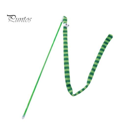 Interactive Cat Stick Toy Playing Teaser Wand with Crisp Bells Scratch-Resistant Bite-Resistant Cute Cartoon Relieve Boredom Soft Cat Tease Stick