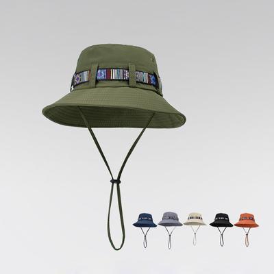 Spring Summer Ribbon Fisherman Hat Men Women Outdoor Fishing Mountaineering Hat Sunscreen Hat