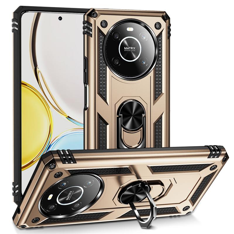 Pouzdro/pouzdro pro Honor X9 X 9 4G s magnetickým kovovým kroužkem do auta a držákem na telefon pro Honor X9 4G Honor X9 4G quot; Nárazuvzdorný pancéřový zadní kryt