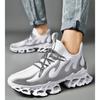 Men's Shoes Tide Men's Waterproof Leather Sneakers Shock Absorption Heightened Casual Shoes Men's Student Shoes