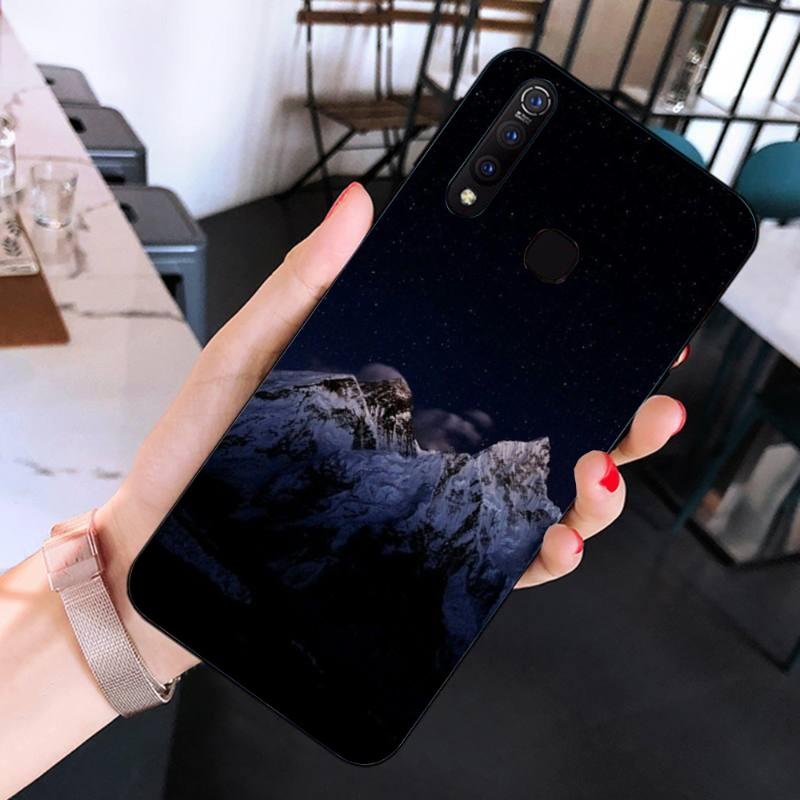 Beautiful Cold Mountain Phone Case For Huawei Mate 40 30 20 10 Pro Lite Nova 9 8 5T Y7p Y7 Soft Black Phone Cover