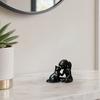 3D-gedruckte Mädchen- und Katzenstatue, Niedliche Mädchen- mit Kätzchen-Figur Harz Schreibtischdekoration, Moderne Kunstskulptur Verzierung für Zuhause Büro Regal Tisch