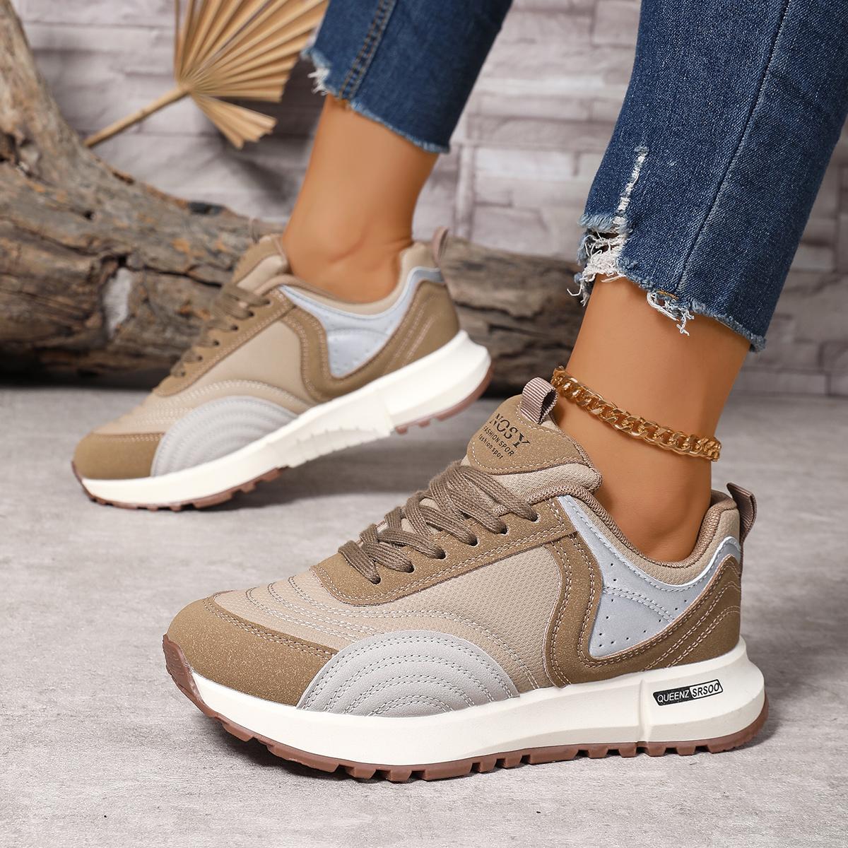 

Spring and Autumn Round Toe Lace Up Breathable Sports and Leisure Shoes Fashionable and New Comfortable Women s Vulcanized Shoes 35