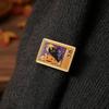 Decorative Hat Pin Retro TV Brooch for Halloween, Pumpkin Ghost Black Cat Crow Badge, Holiday Lapel Sweaters Jackets Scarves Decoration Zinc Alloy