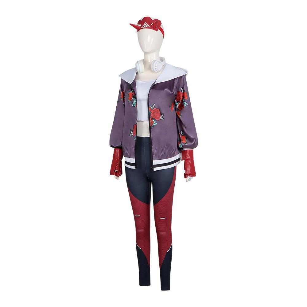 Overwatch Kiriko Cosplay Costume For Women With Soft Velvet Material For Halloween And Anime Conventions