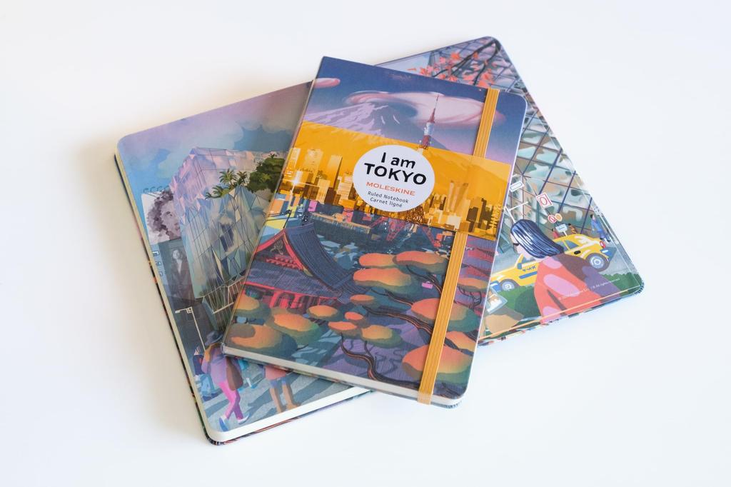 Moleskine Notebook, Japan Limited Edition "I Am Tokyo," Hardcover, Large Size, Horizontally Ruled, LEQP060IAMTOK