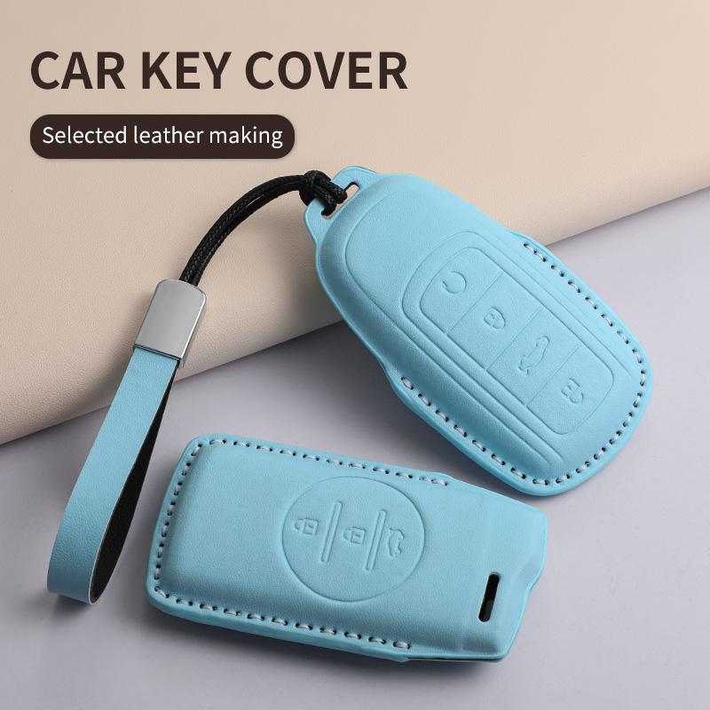 For Chery Tiggo 5 7 8 Tiggo 8 3x Arrizo 5 6 Pro Gx 5x EQ7 Jaecoo J7 7 J8 Omoda 5 C5 PU Car Keychain Shell Holder Car Accessories