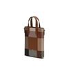 Daks Brown House Check Pattern Mini Cross Bag Dcwa6e501w2